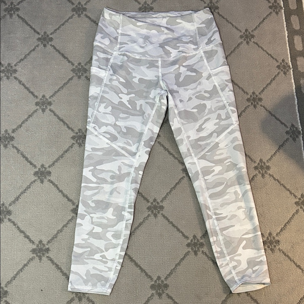 Evolution and Creation Light Gray Camo Leggings
